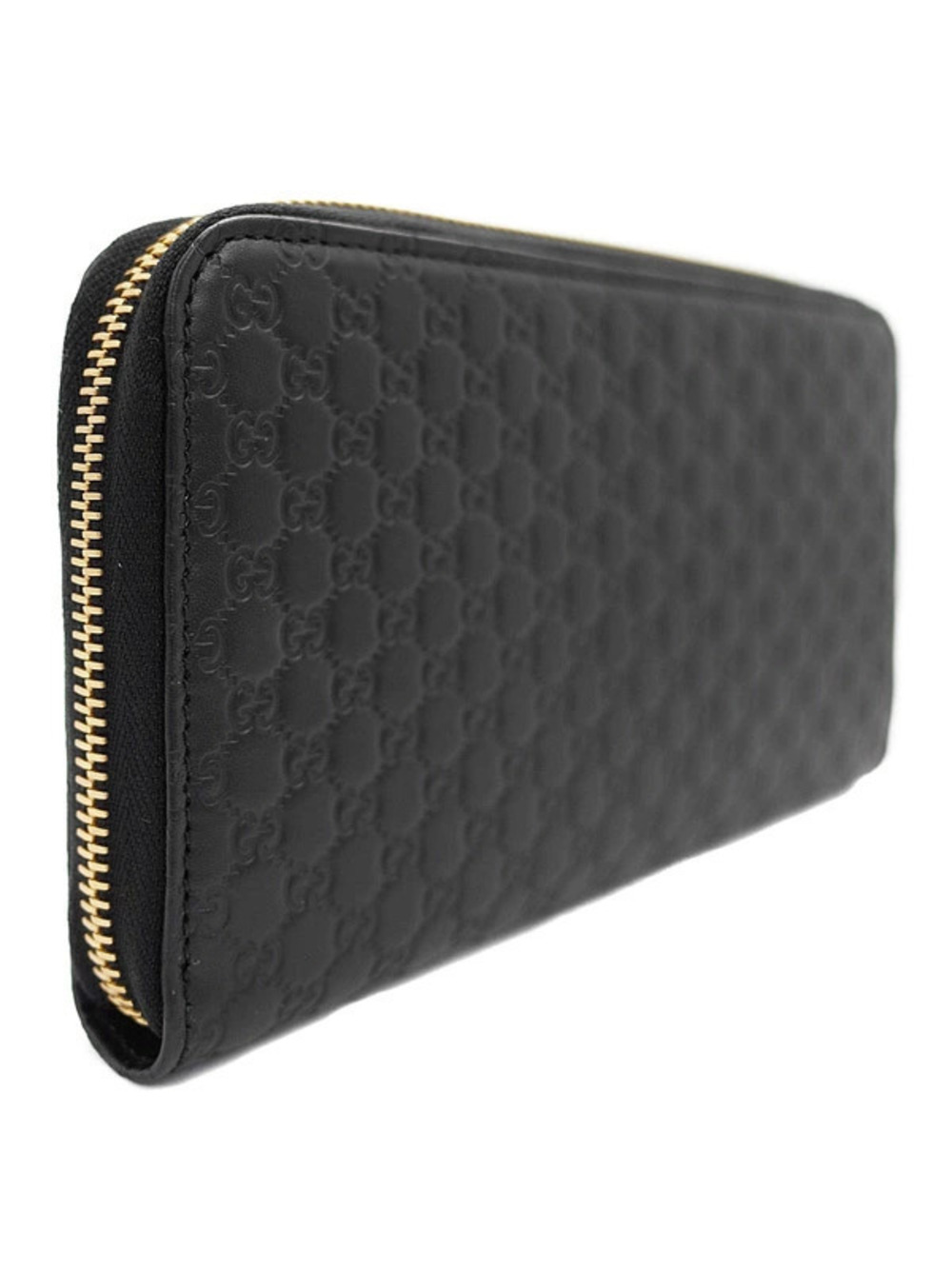Gucci Wallet Round ssima Long Zipper Black